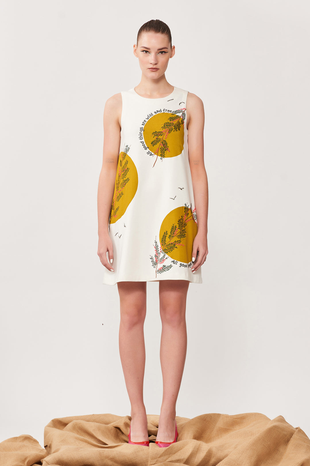 Moon Branch Sleeveless Dress