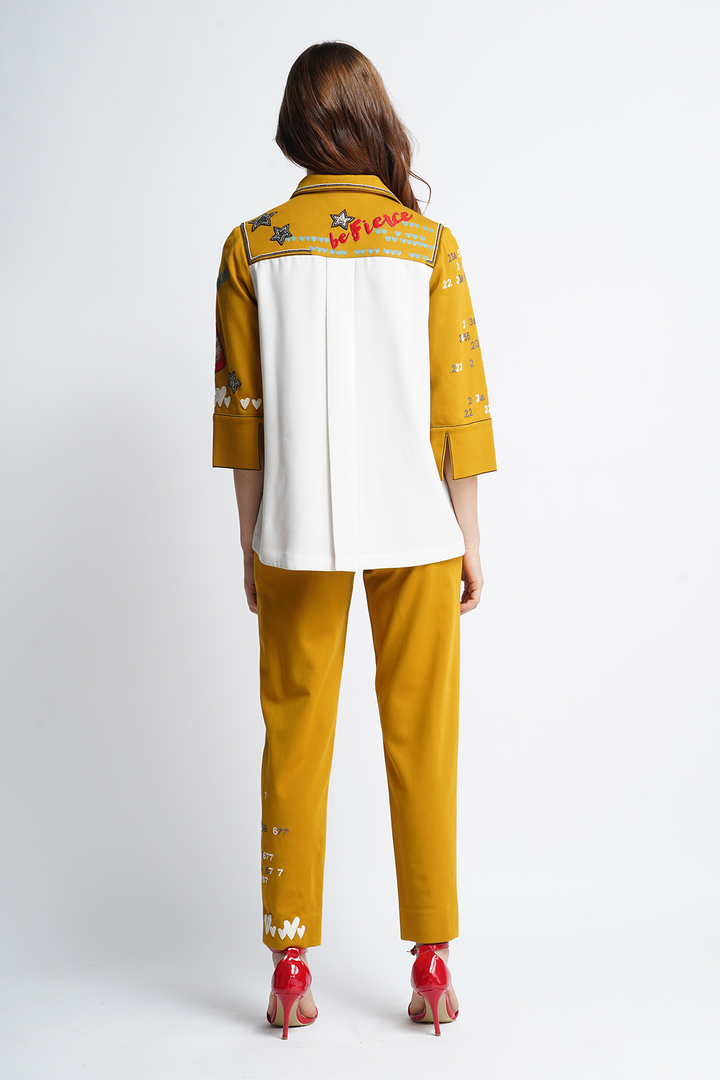 Numbers Text And Sauce Bottle Double Layer Shirt