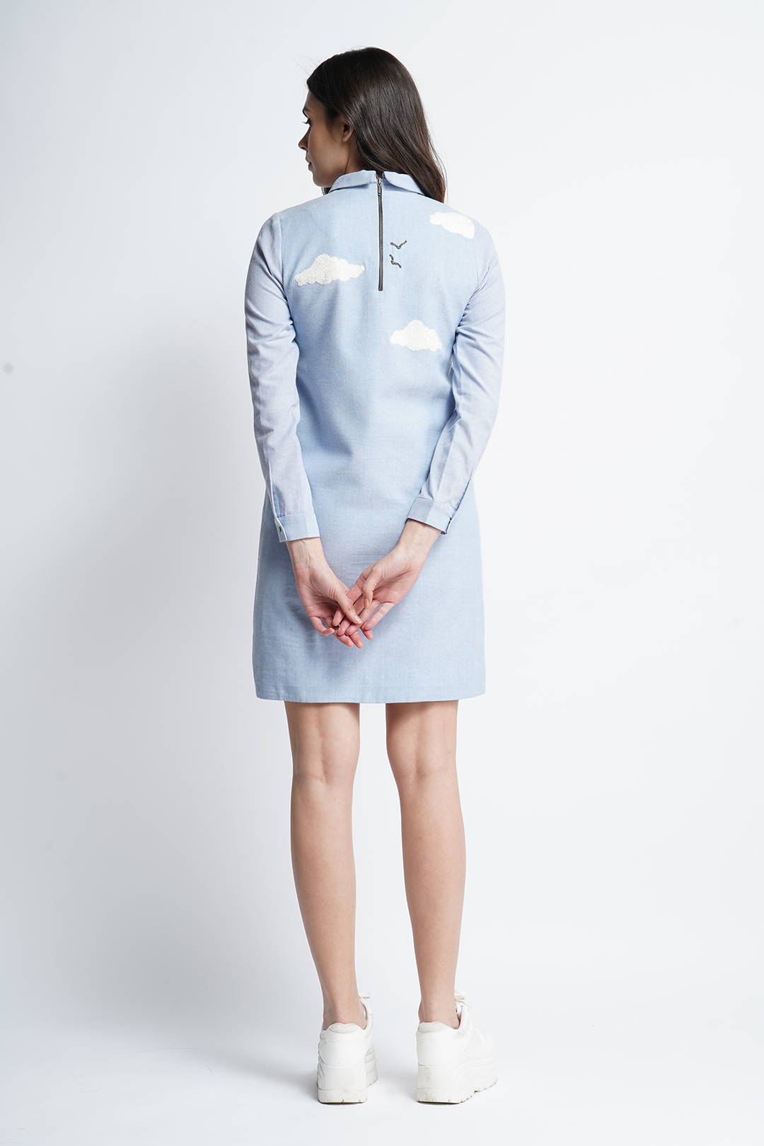 Lighthouse Boat And Waves Mini Dress