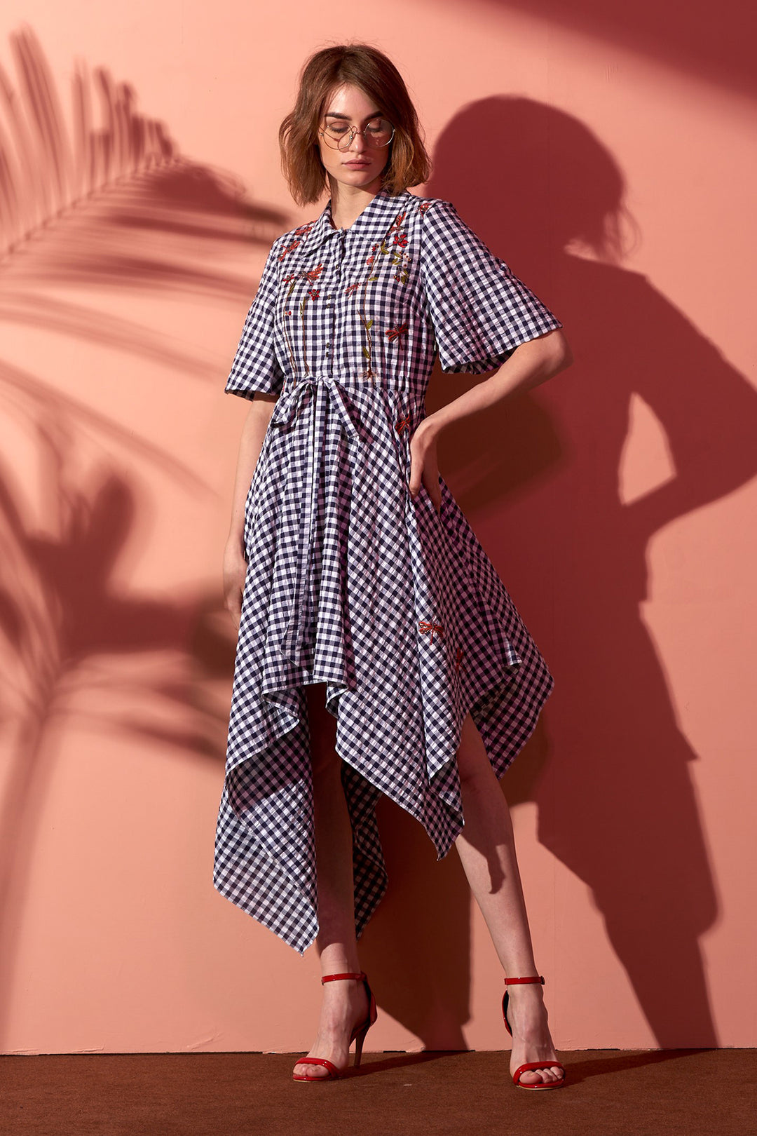 Garden Of Dragonfly Asymmetric Dress