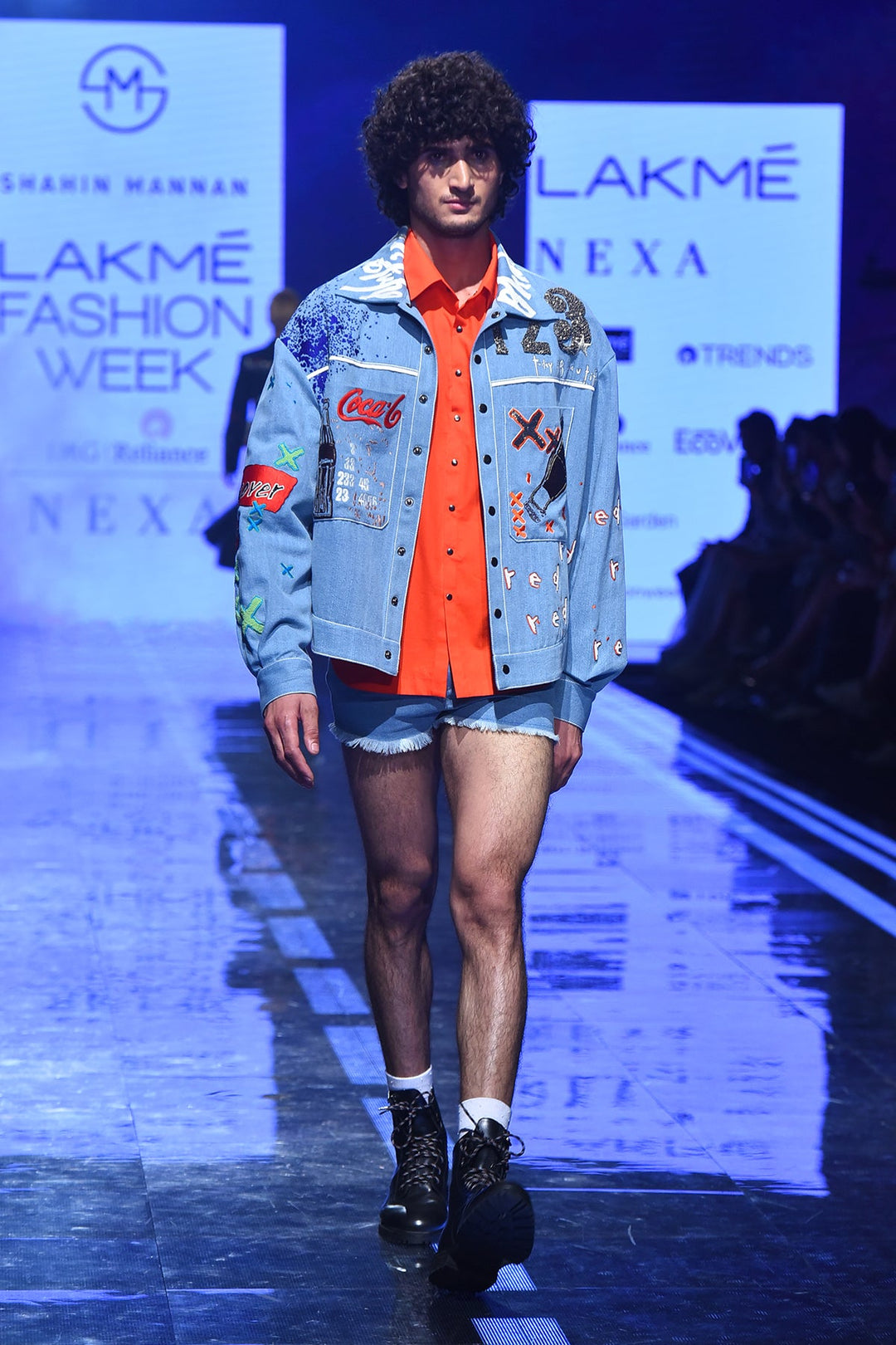 Naveen Babu(Nani) In Dream, Discover, Explore Hi-Low Denim Jacket
