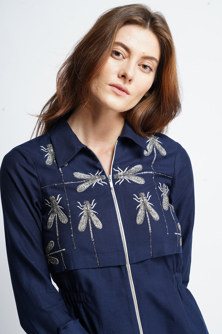 Dragonfly In Line Double Layer Dress