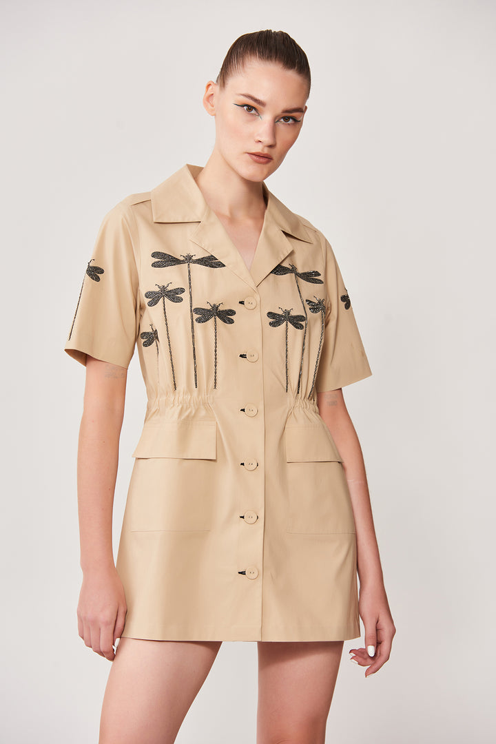 Rising Dragonflies Summer Coat Dress
