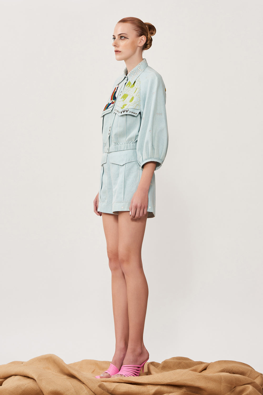 Own Your Dream Flap Short Jacket With Shorts