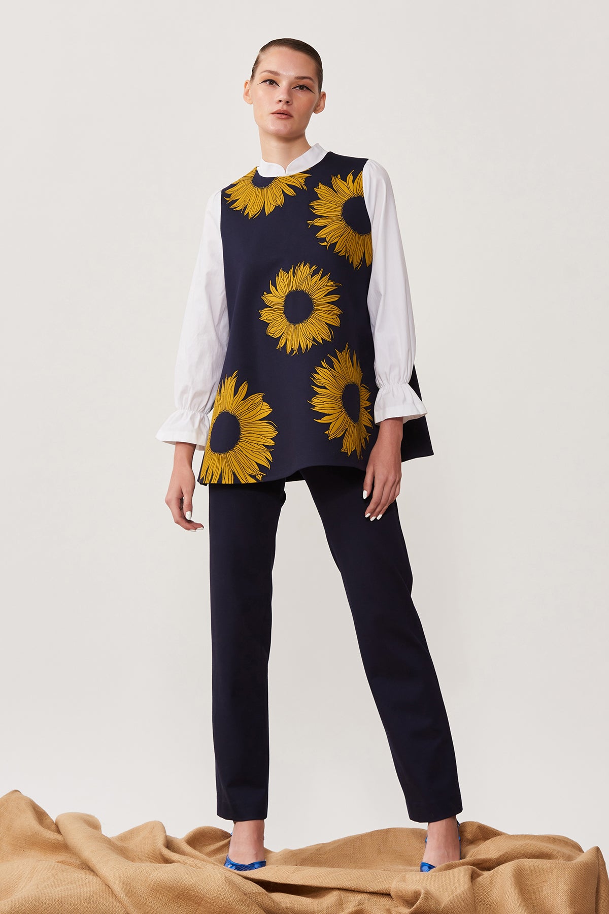 Sunflower Flared Top With Straight Pant
