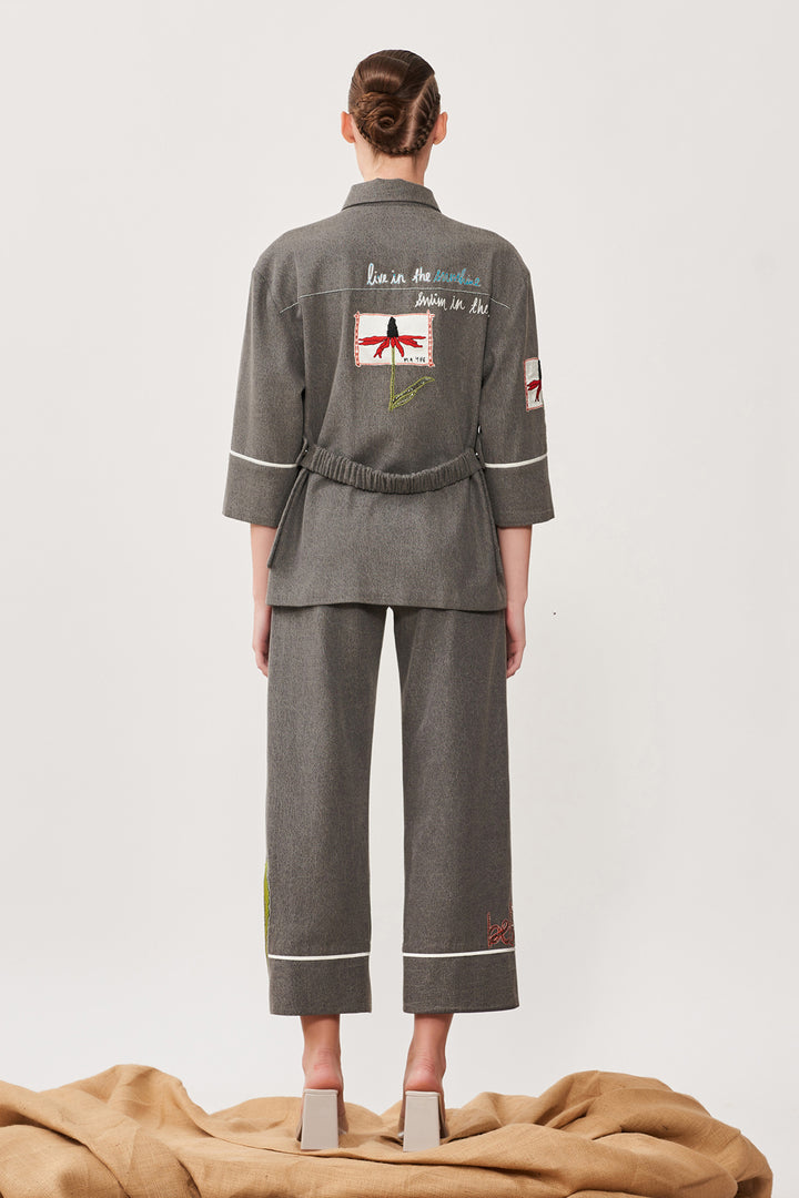 Botanical Patches Boxy Shirt