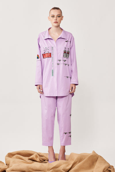 Coca Cola Love Oversized Shirt With Pant