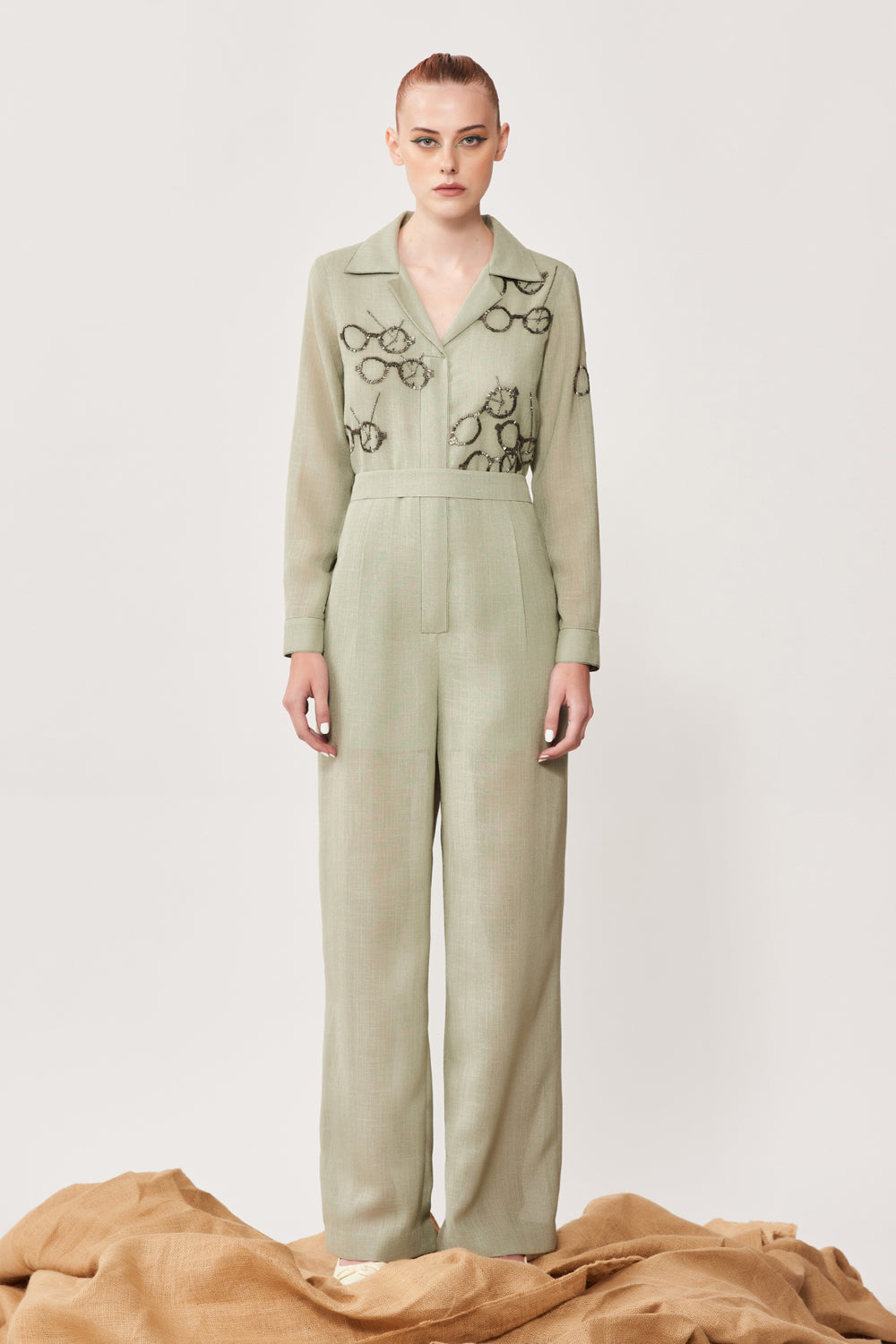 Time Vision Jumpsuit With Belt