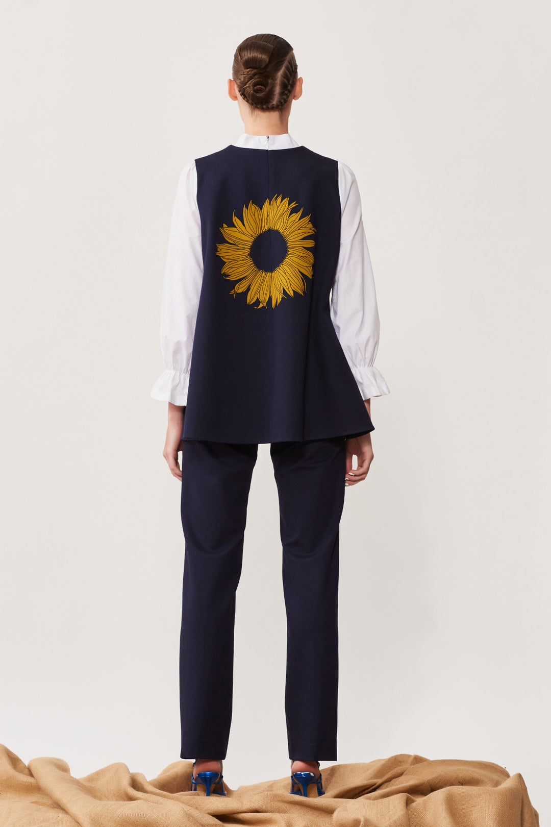 Sunflower Flared Top With Straight Pant
