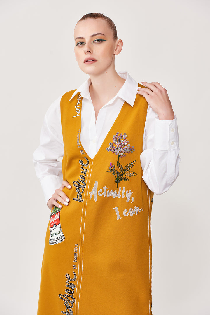 Choose Happy Sleeveless Shift Dress