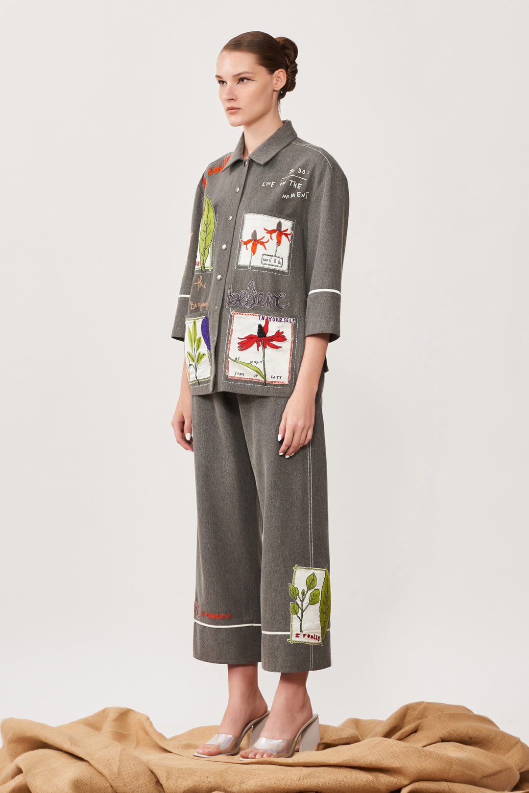 Botanical Patches Boxy Shirt