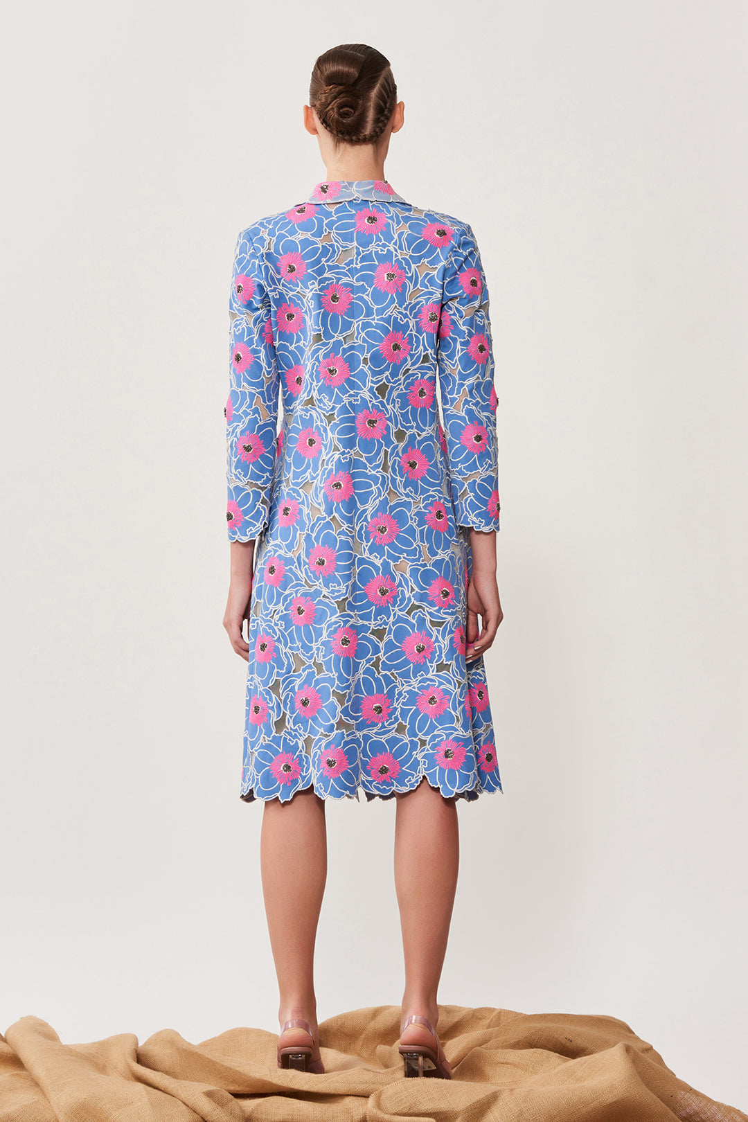 Cutwork Flower Overlap Jacket