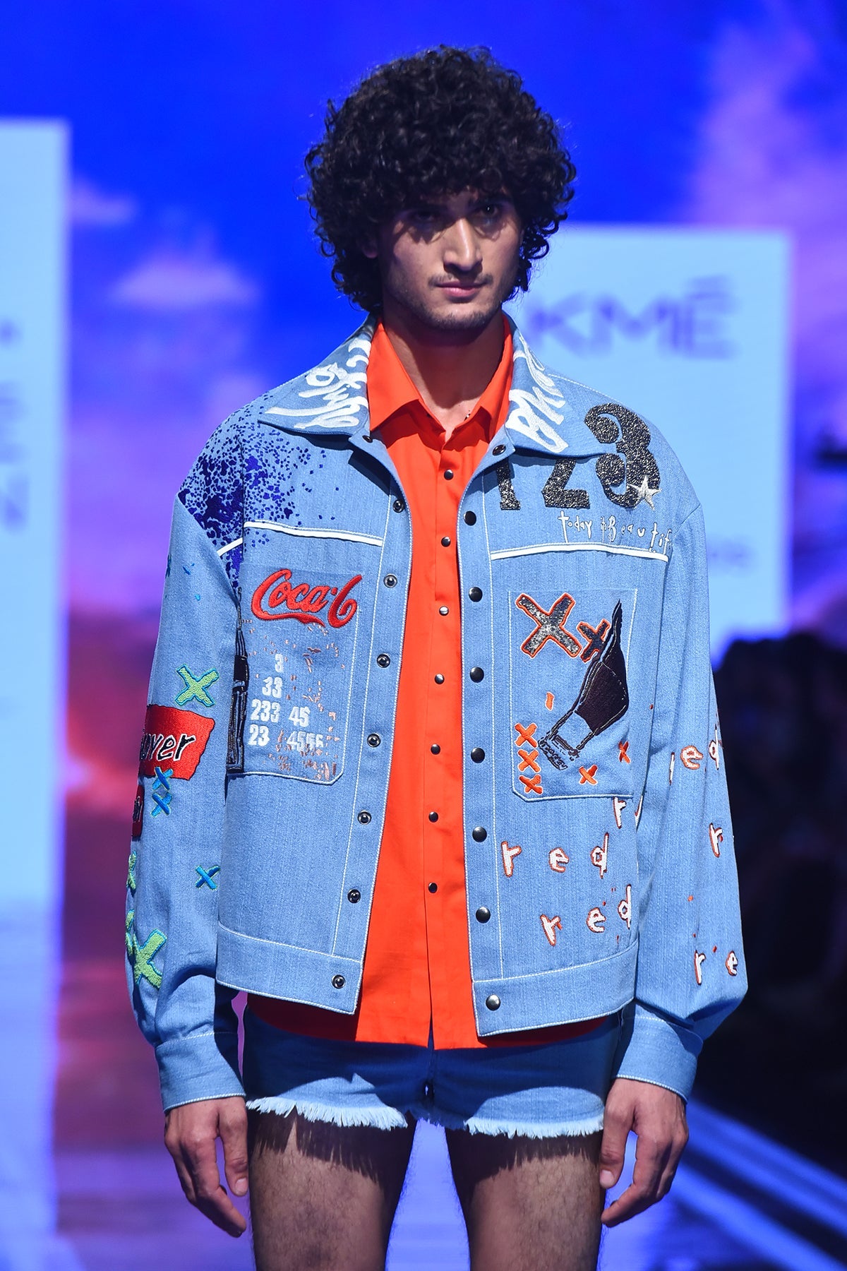 Naveen Babu(Nani) In Dream, Discover, Explore Hi-Low Denim Jacket