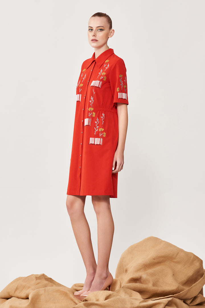 Barcode Shift Dress