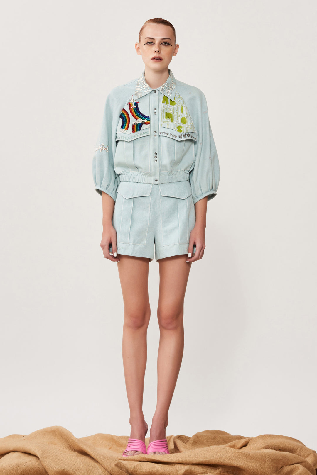Own Your Dream Flap Short Jacket With Shorts