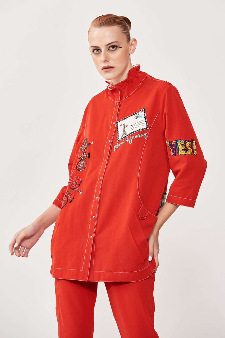 Dream Plan Do Shirt Jacket With Pants