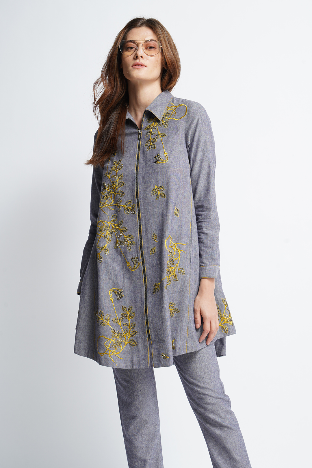 Roots Side Triangle Shirt Dress