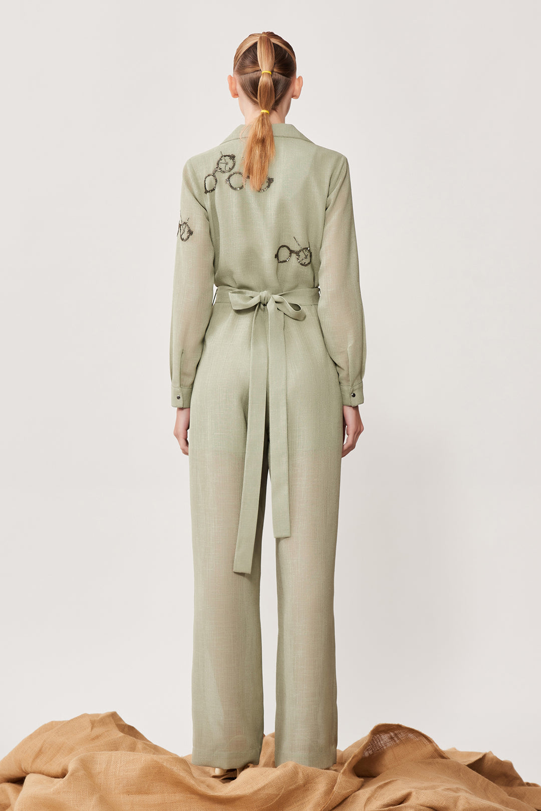 Time Vision Jumpsuit With Belt