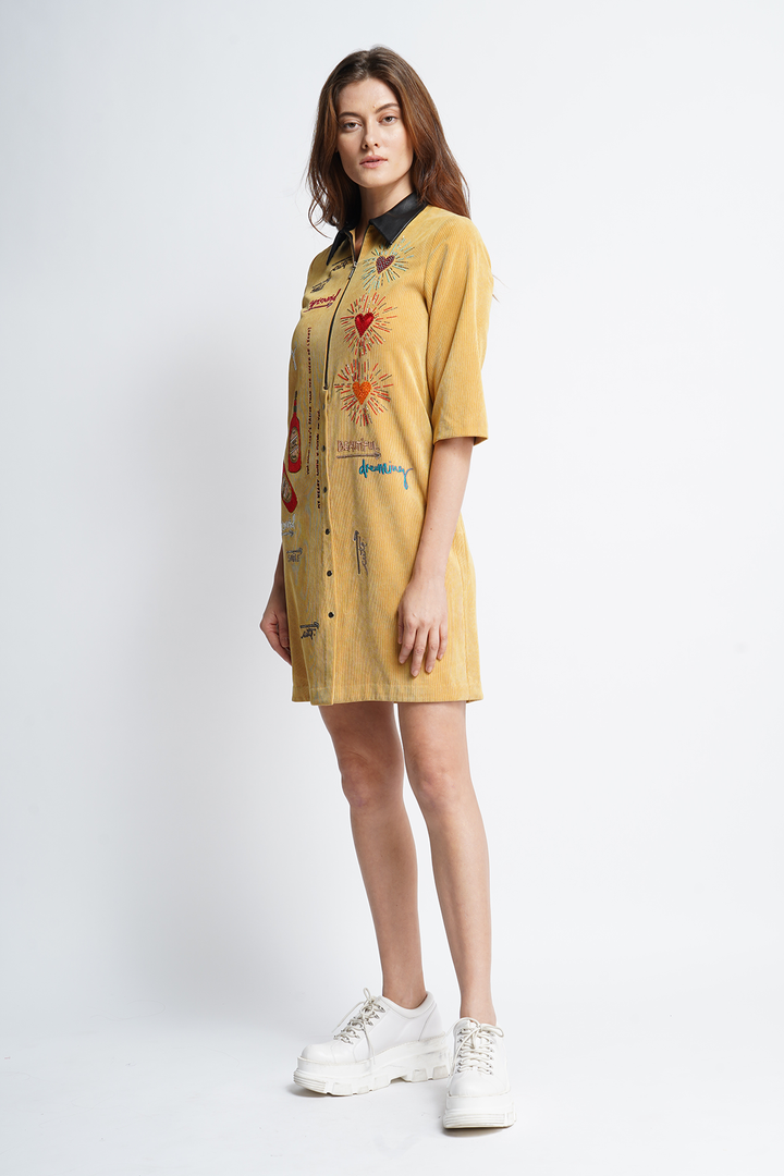 Hot Chilli Sauce Polo T-shirt Dress