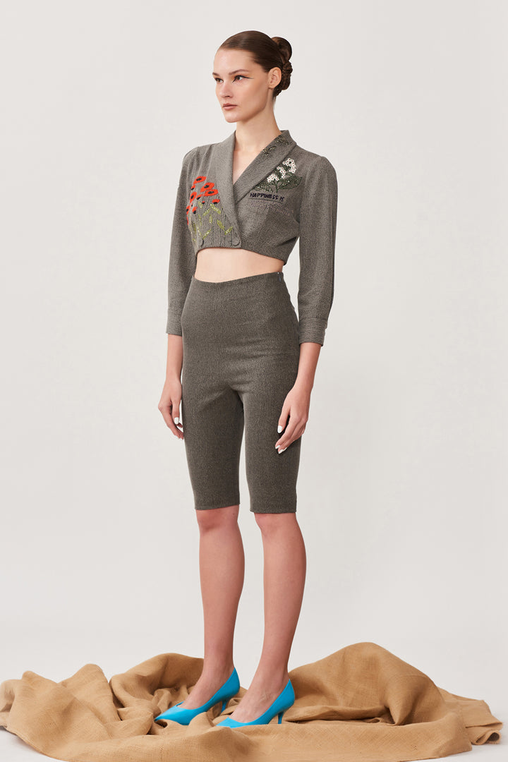 Daisy Bee Wrap Short Jacket