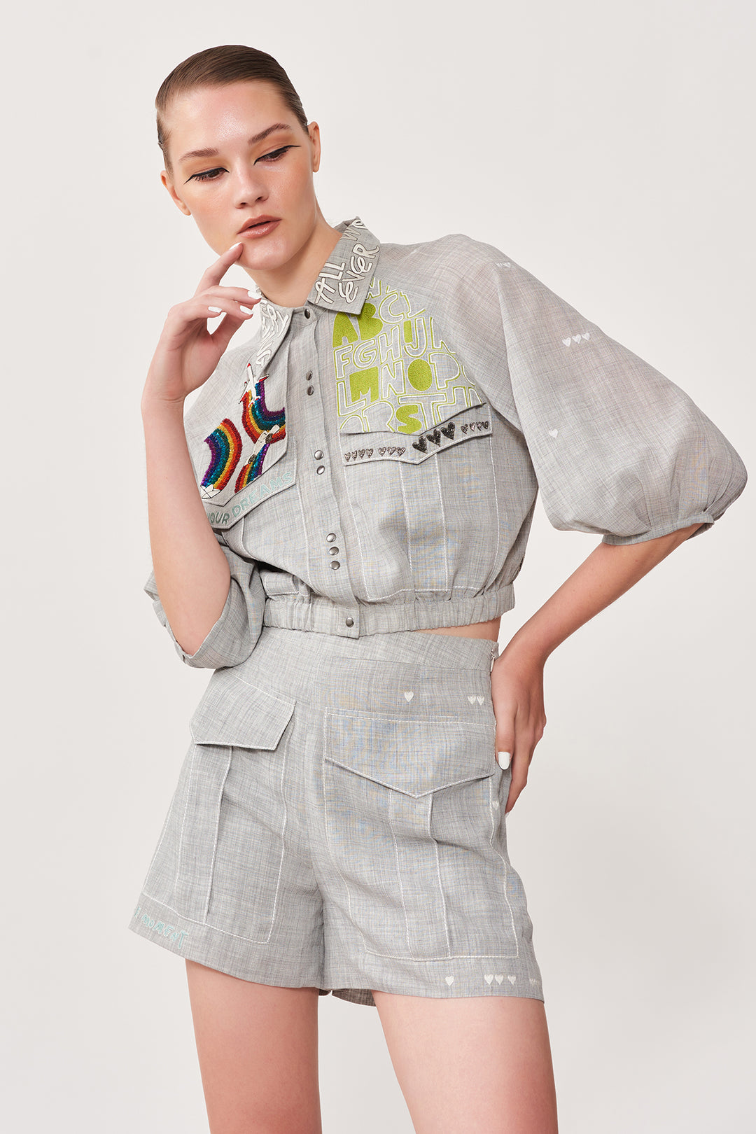 Own Your Dream Flap Short Jacket