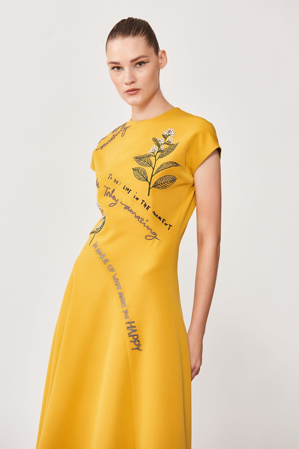 Live in the Moment Panelled Handkerchief Long Dress