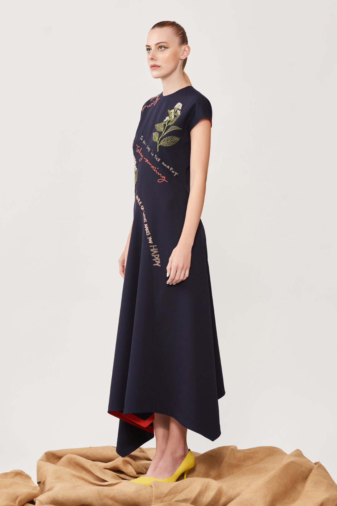 Live in the Moment Panelled Handkerchief Long Dress
