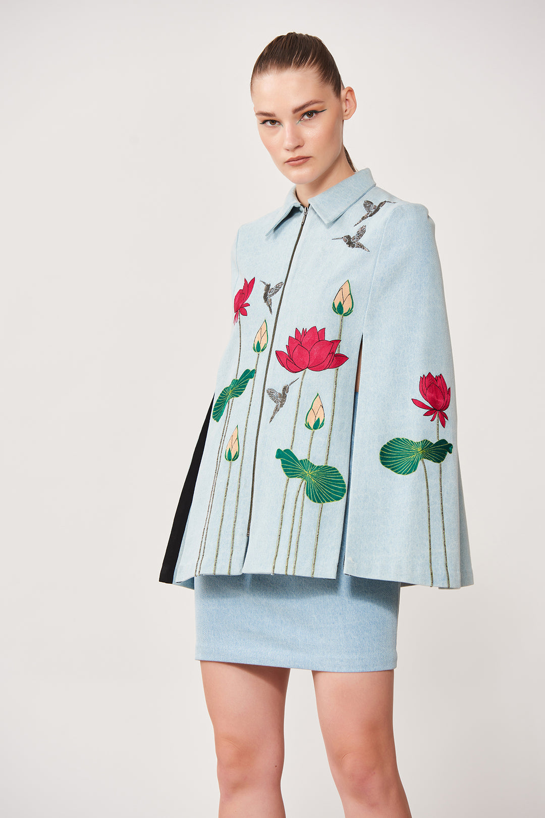 Lotus & Humming Bird Cape