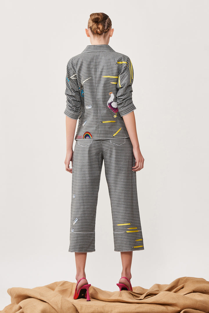 Over the Rainbow Waistcoat Jacket With Pants