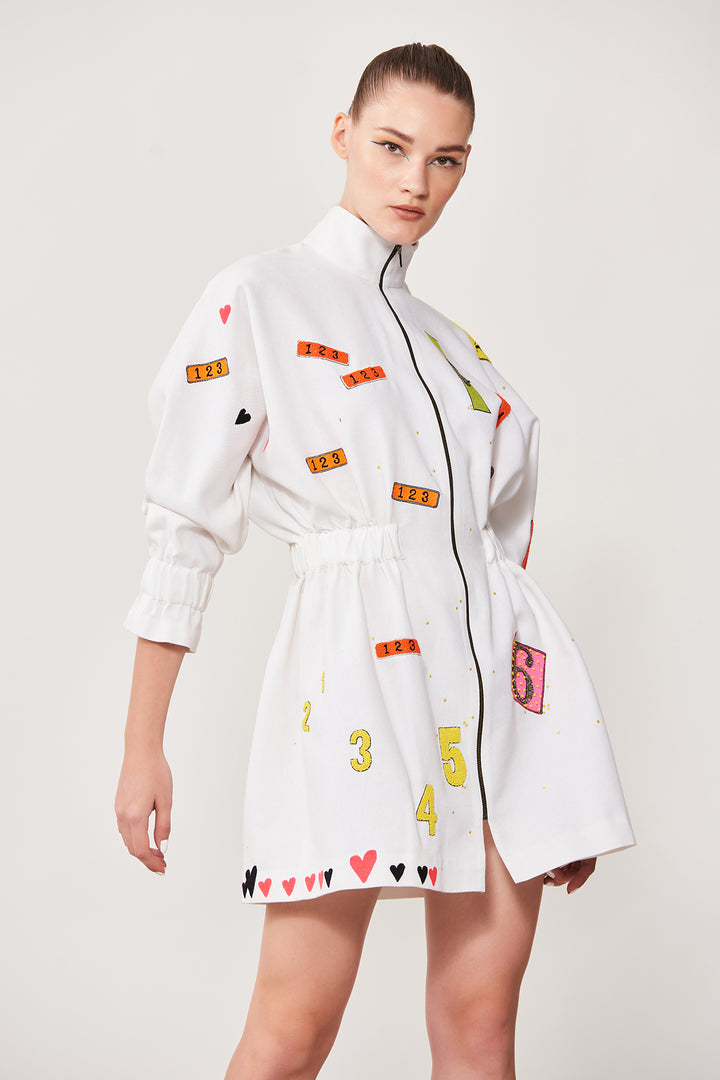 Odd and Even Numbers Jacket Dress