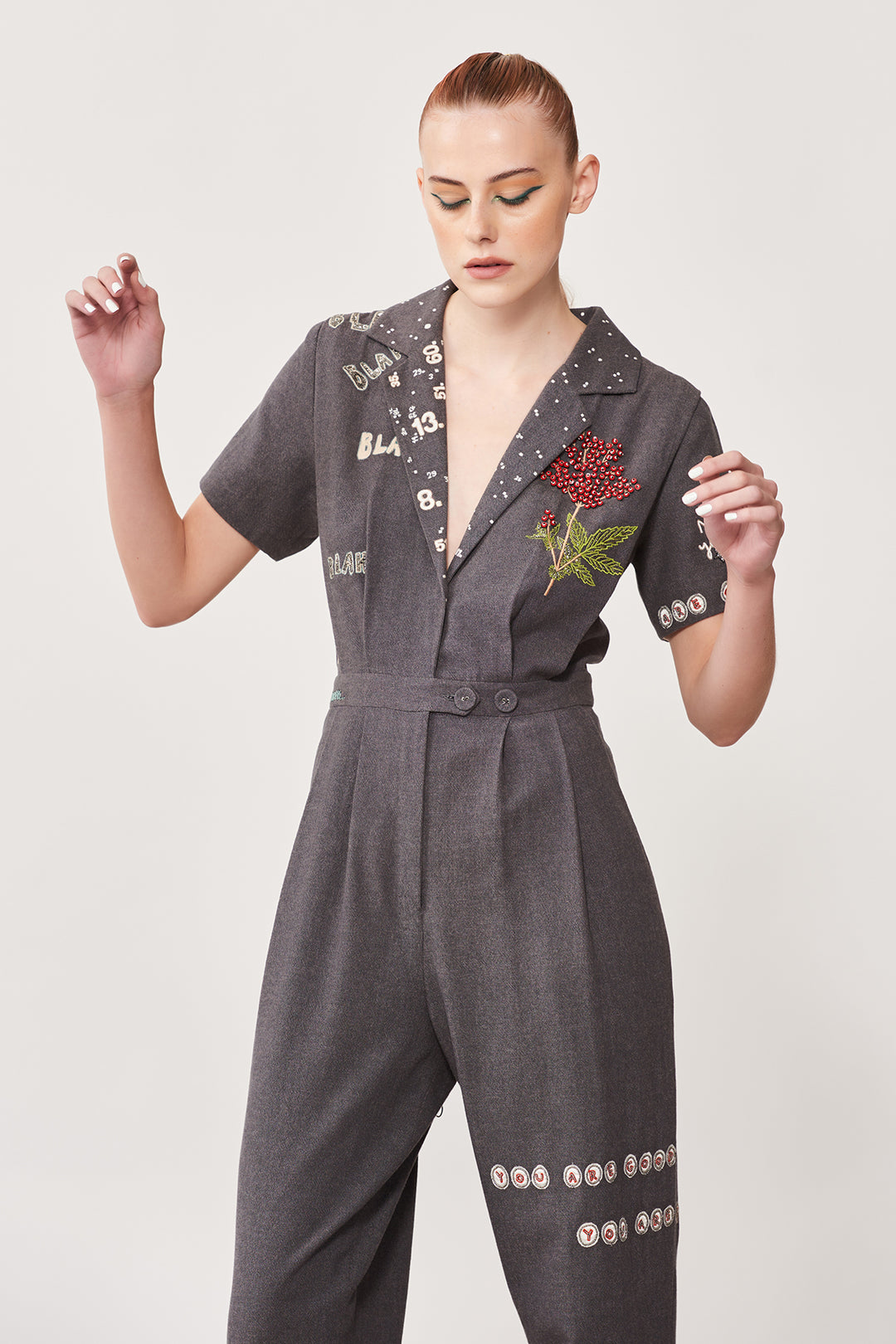 Blah Blah Pleated Jumpsuit