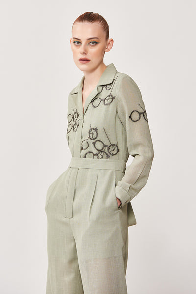Time Vision Jumpsuit With Belt