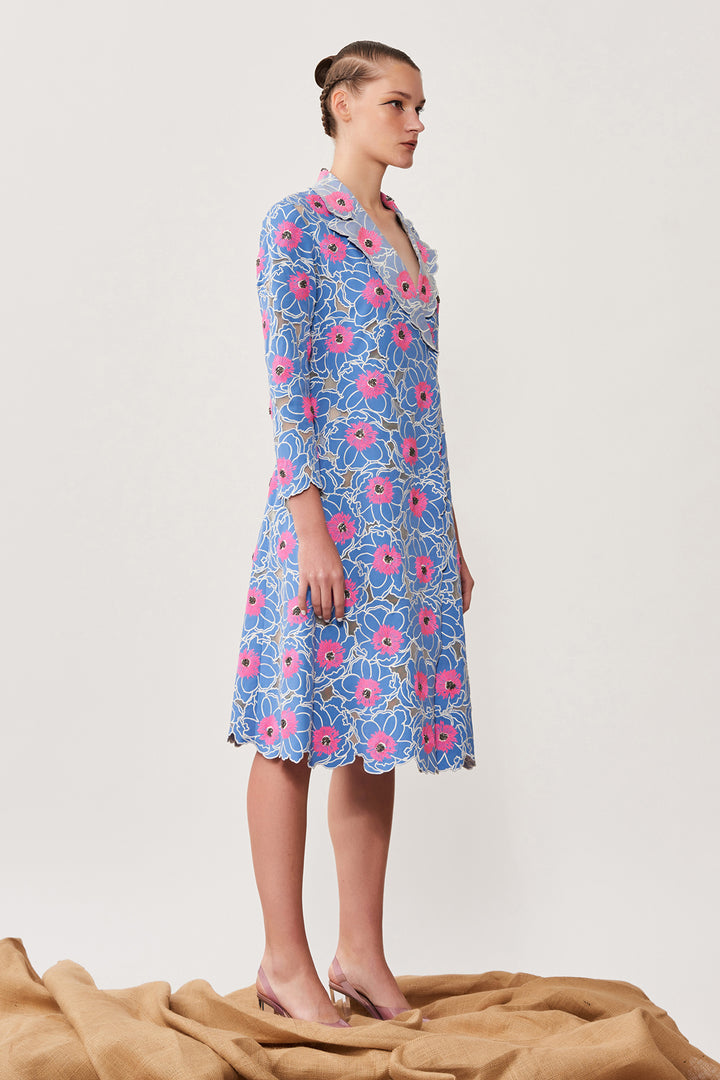 Cutwork Flower Overlap Jacket