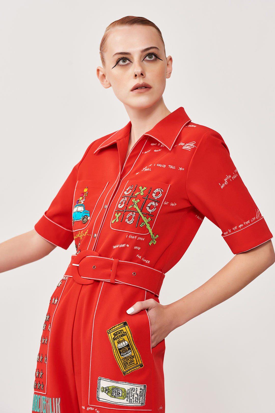Over the Rainbow Jumpsuit With Belt