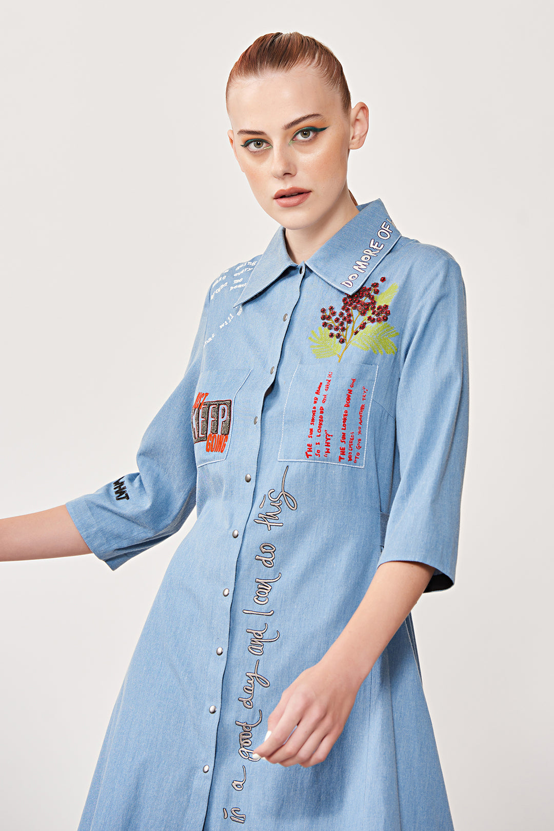 Keep Going Draped Dress With Belt at the Back