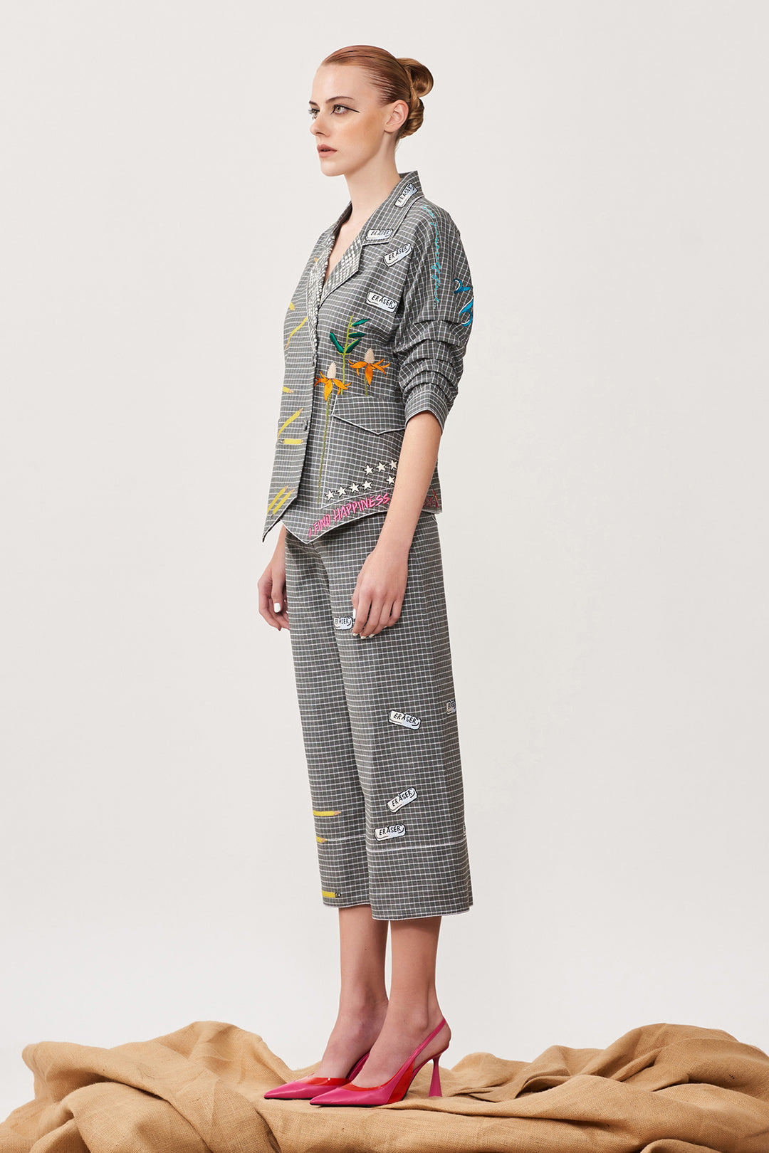 Over the Rainbow Waistcoat Jacket With Pants