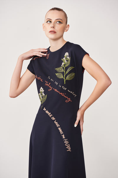 Live in the Moment Panelled Handkerchief Long Dress