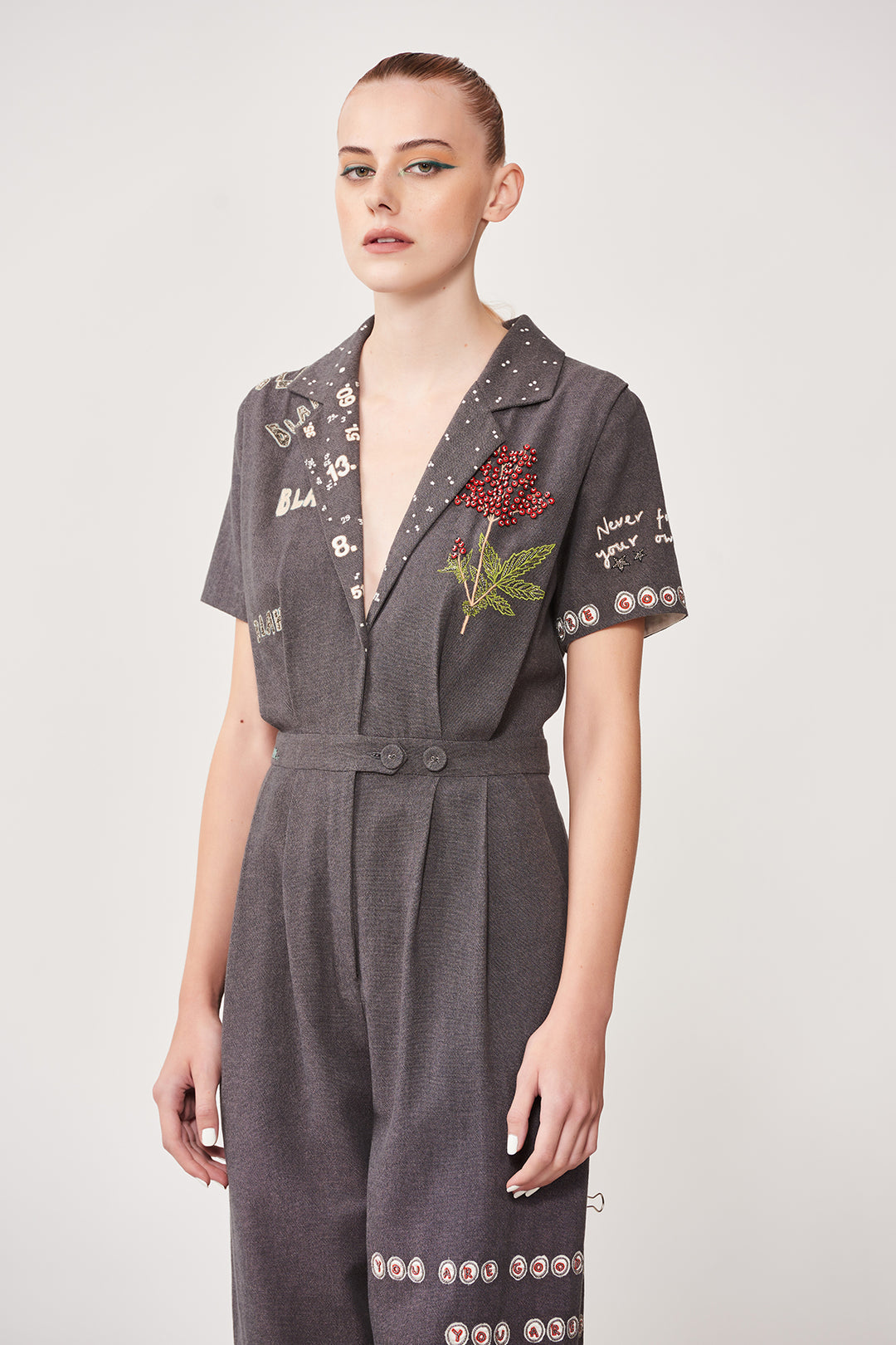 Blah Blah Pleated Jumpsuit