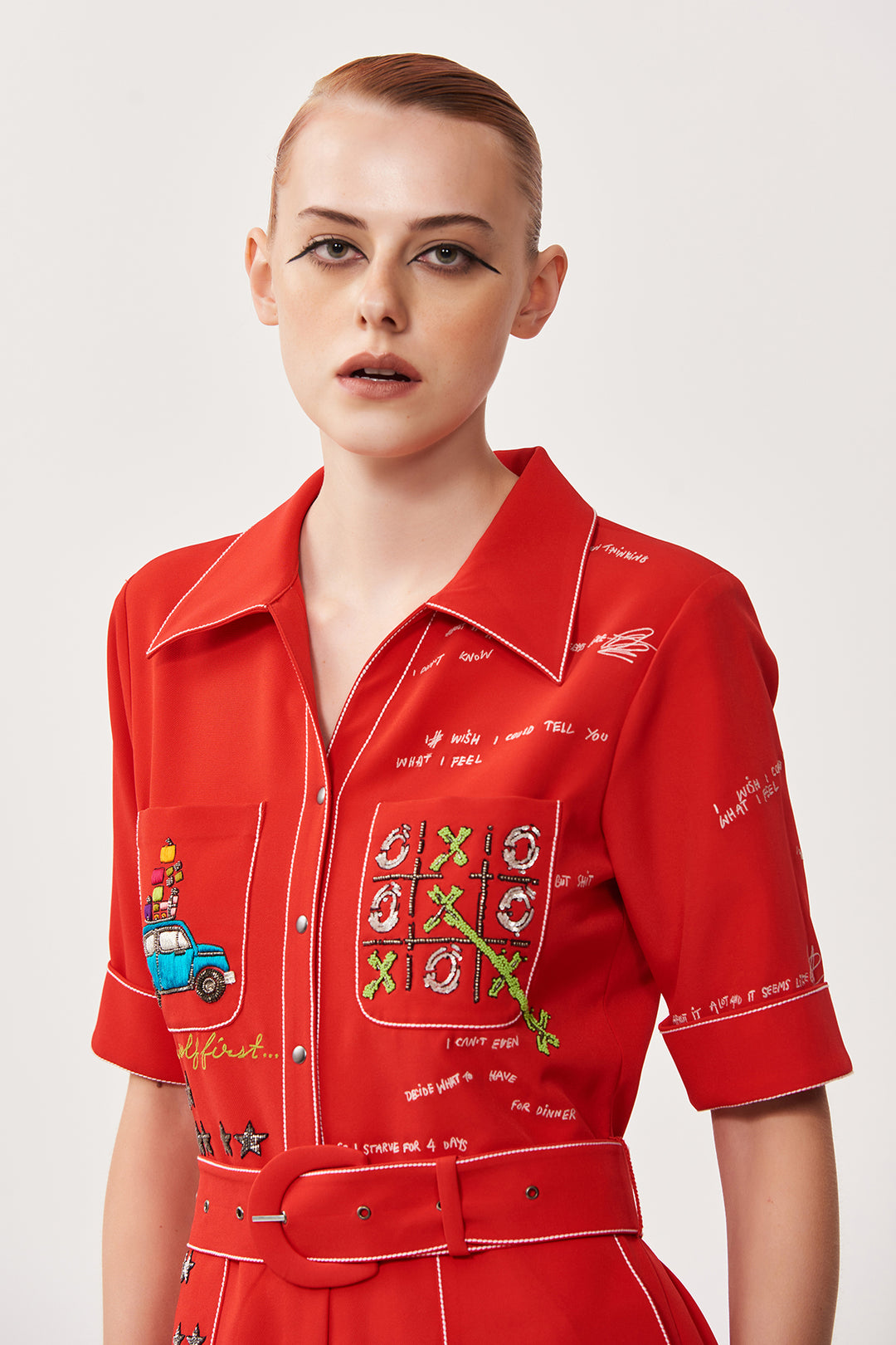 Over the Rainbow Jumpsuit With Belt