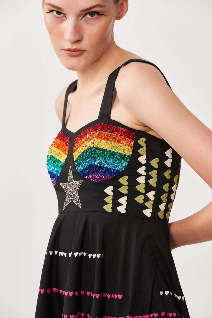 Ritu Verma In Star Corset Circular Dress