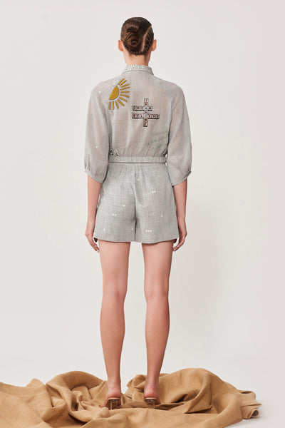 Own Your Dream Flap Short Jacket With Shorts