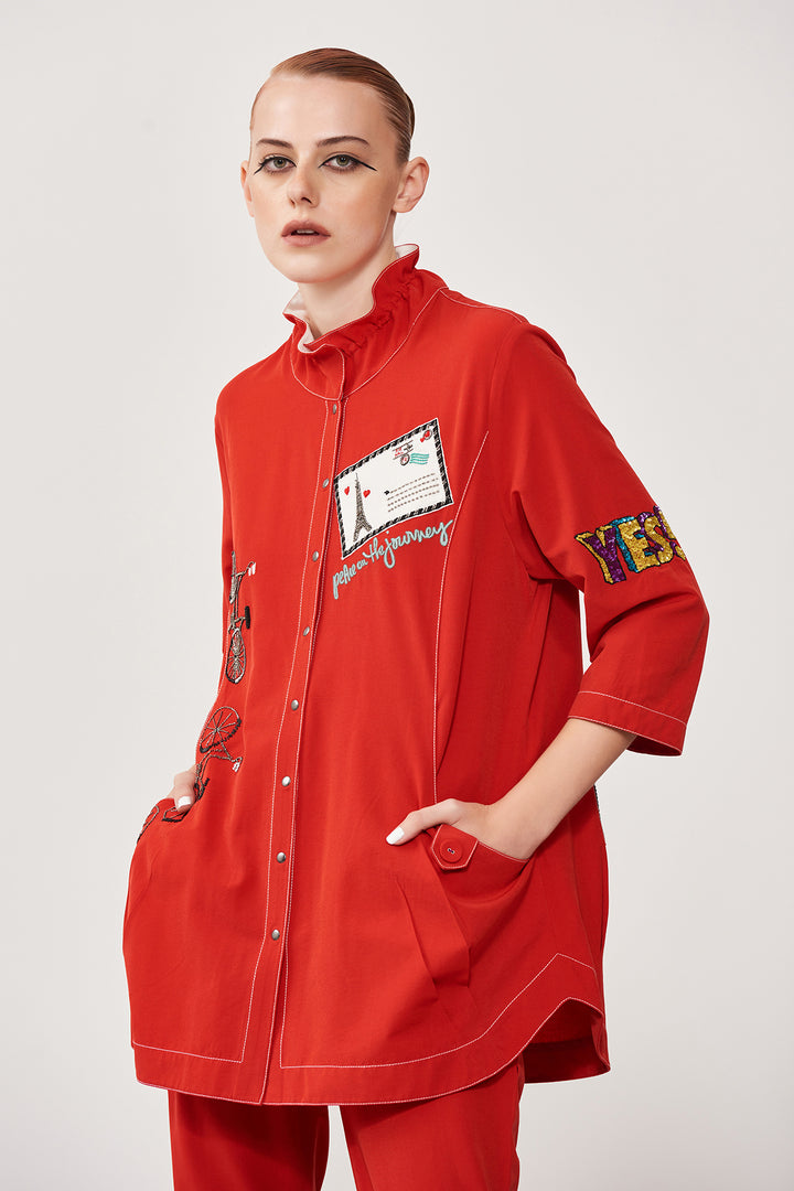Dream Plan Do Shirt Jacket With Pants