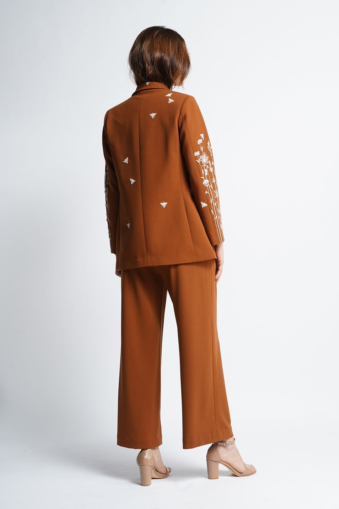 Straight Pants With Side Concealed Zip