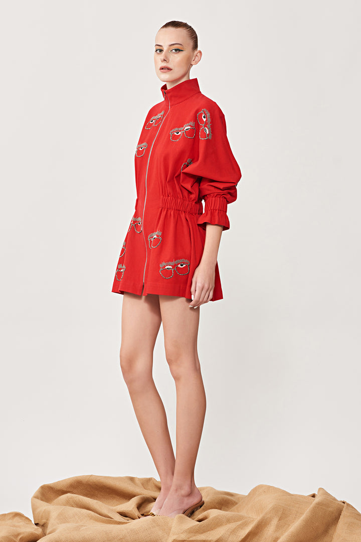 Specky Eyes Jacket Dress
