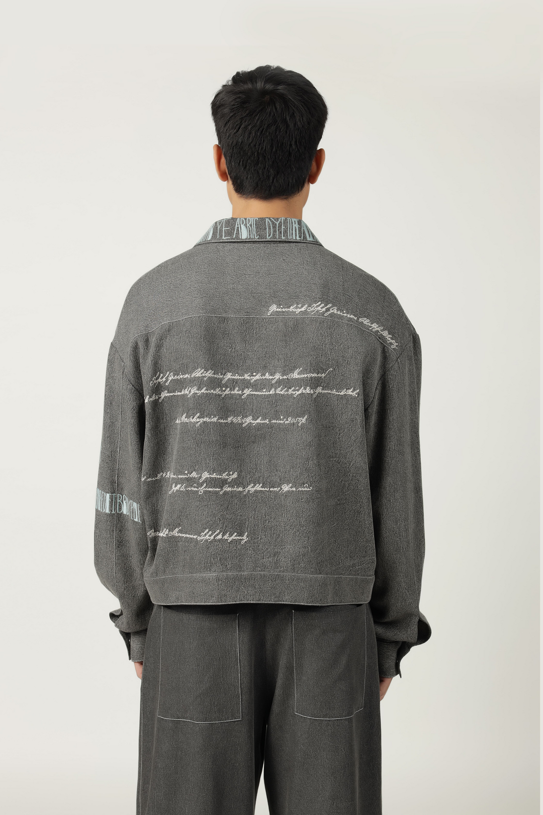 Scribble High Low Denim Jacket