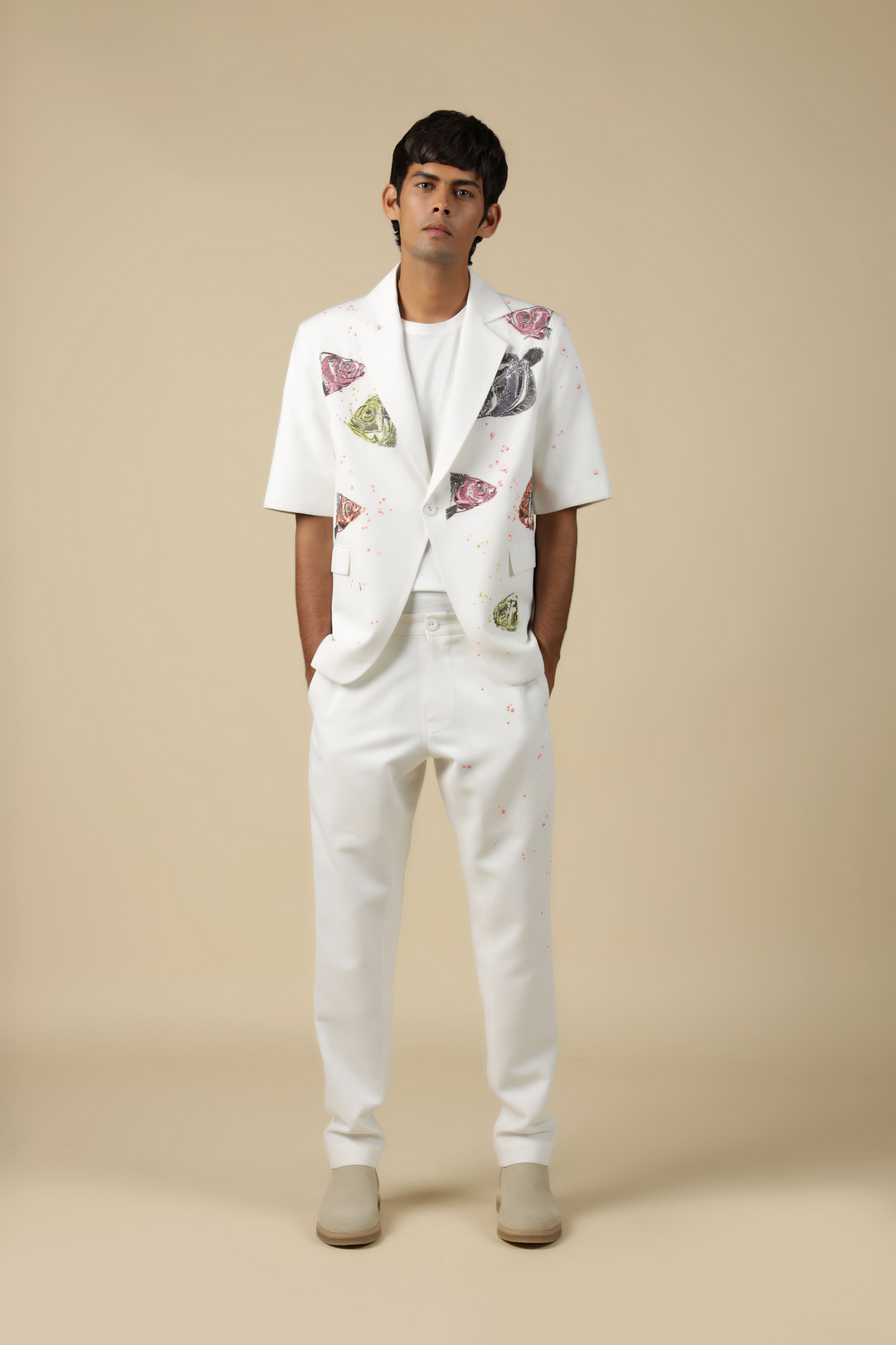 Fish Market Half Sleeve Blazer