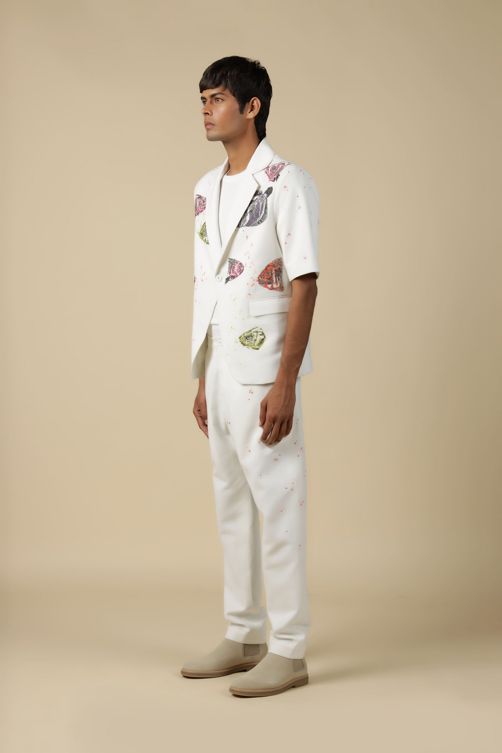 Fish Market Half Sleeve Blazer