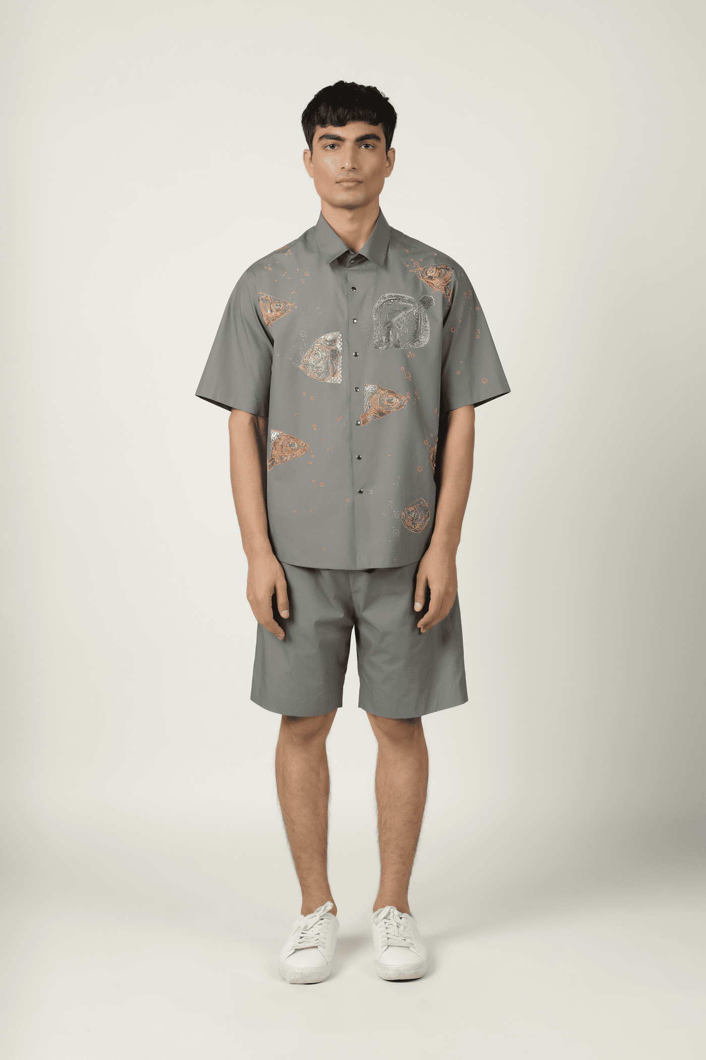 Fish Market Shirt With Shorts