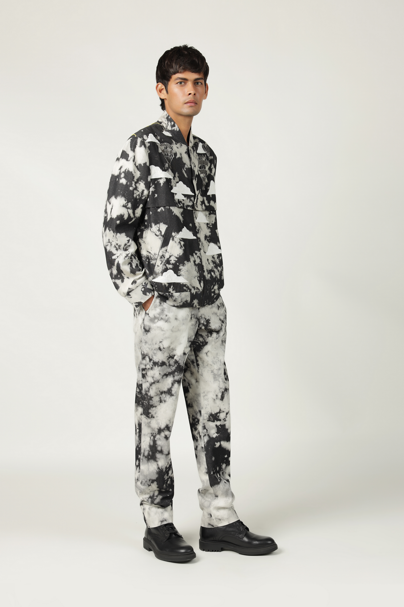 Joggers Of "(Air Balloon,Clouds And Sun Double Layer Bomber)"
