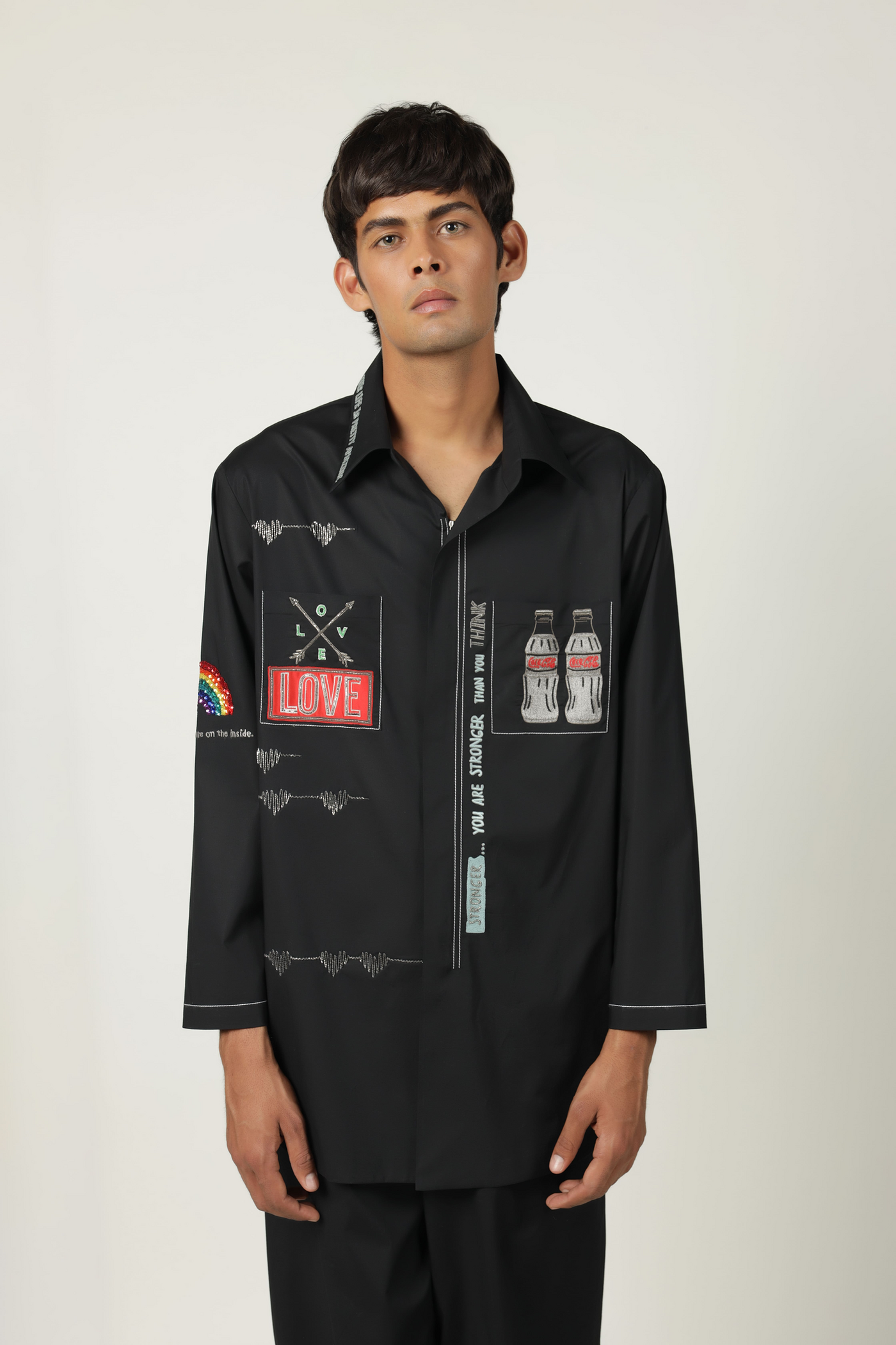 Coca-Cola Love Overlapped Shirt  With Shorts